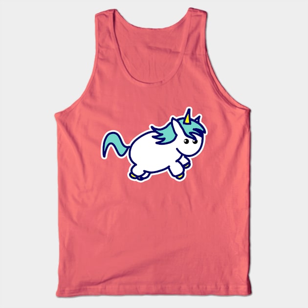 Cute Unicorn Tank Top by McWolf